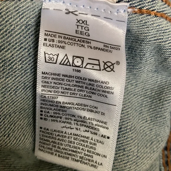 Old Navy Women's Blue Jean Jacket Size XXL Perfect with Maxi Dresses I1010 - Picture 15 of 15